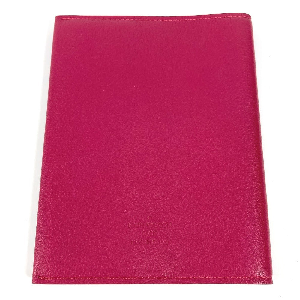 LOUIS VUITTON Note cover leather purple logo book cover Women