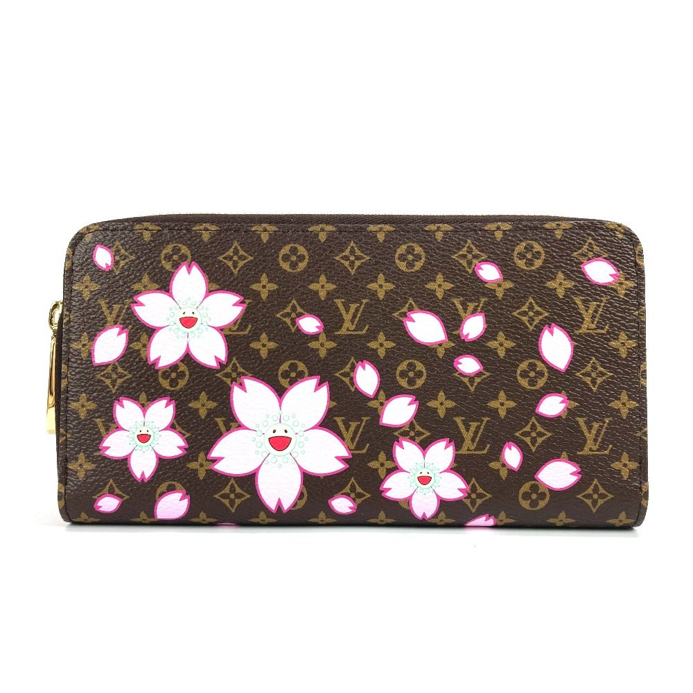 LOUIS VUITTON Long Wallet Purse M13433 Monogram canvas Brown Takashi Murakami monogram LV ï¿½~ TM Zippy Wallet Women