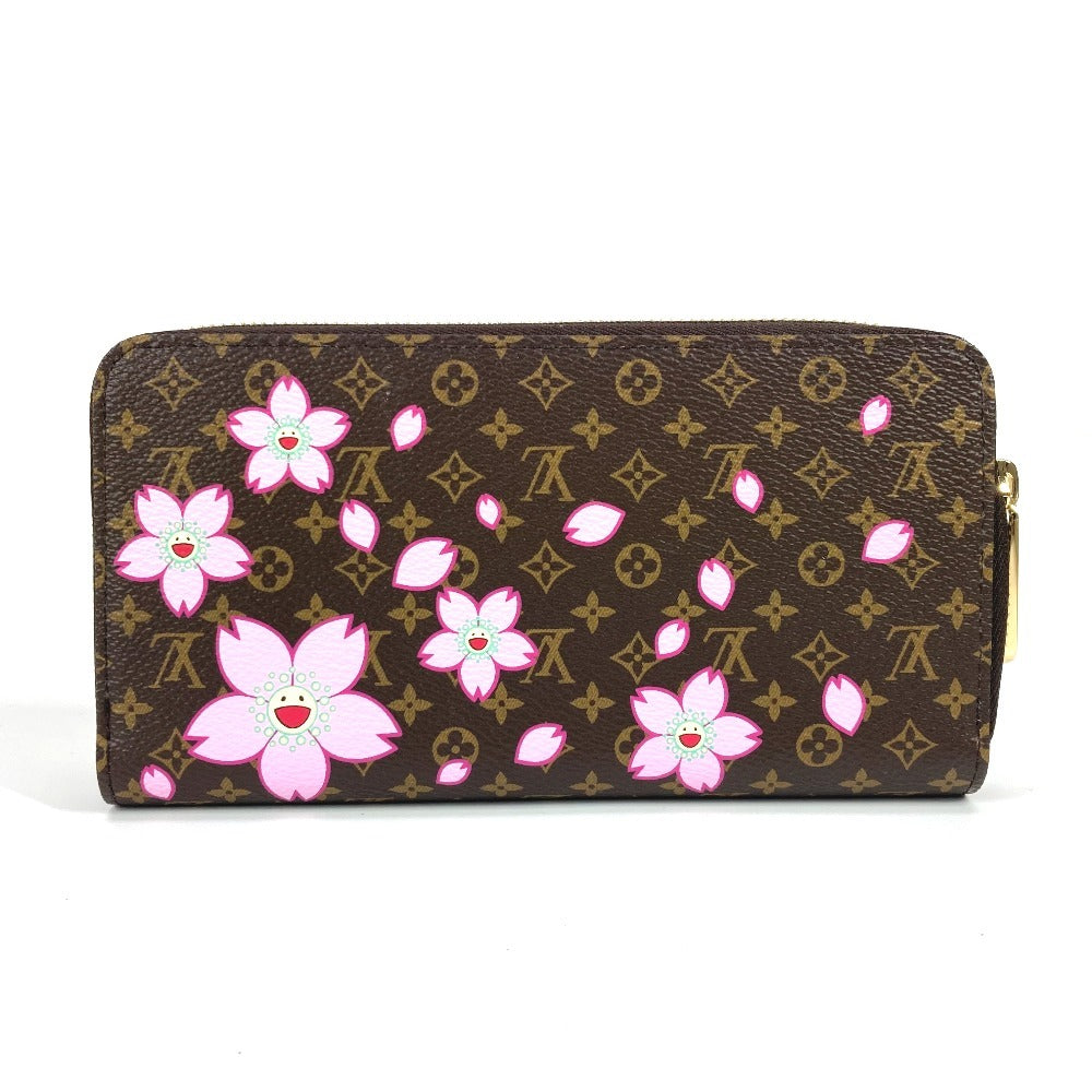 LOUIS VUITTON Long Wallet Purse M13433 Monogram canvas Brown Takashi Murakami monogram LV ï¿½~ TM Zippy Wallet Women