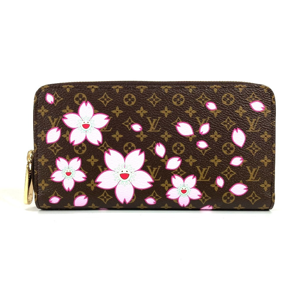 LOUIS VUITTON Long Wallet Purse M13433 Monogram canvas Brown Takashi Murakami monogram LV ï¿½~ TM Zippy Wallet Women