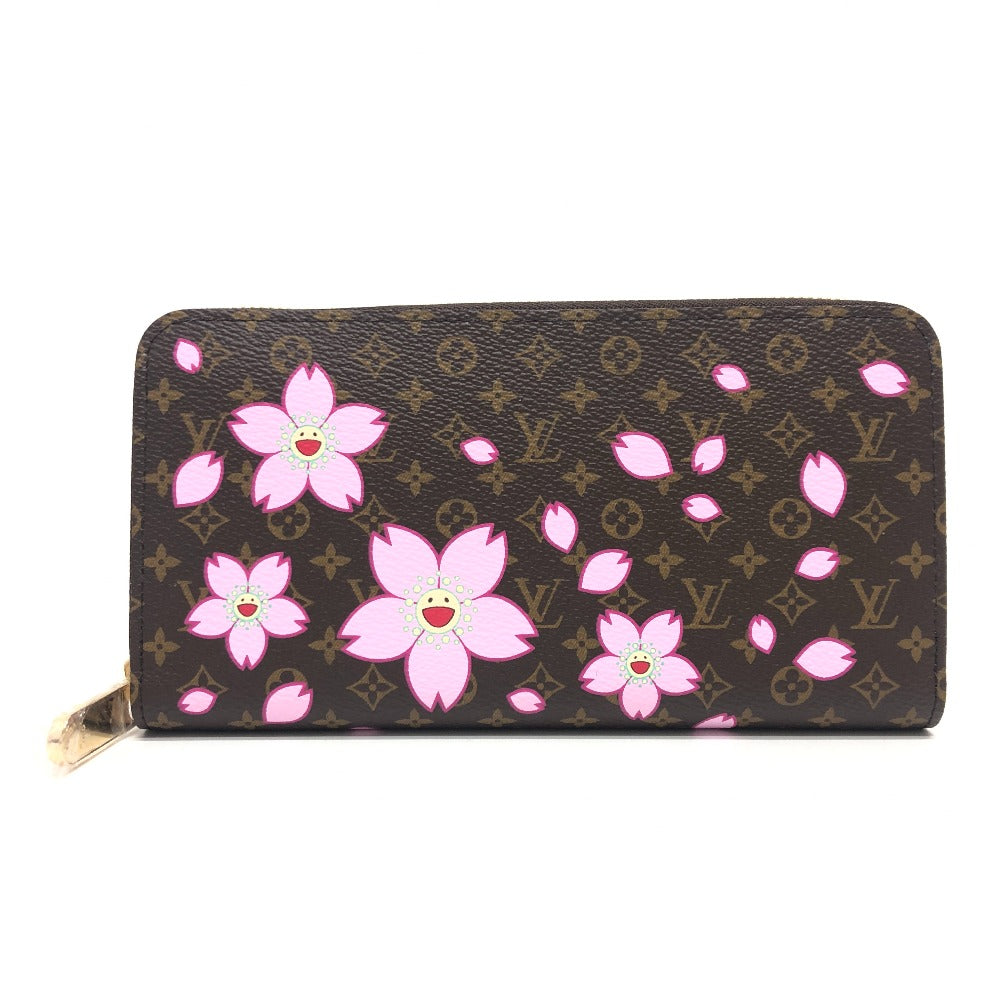 LOUIS VUITTON Long Wallet Purse M13433 Monogram canvas Brown Takashi Murakami monogram LV ï¿½~ TM Zippy Wallet Women