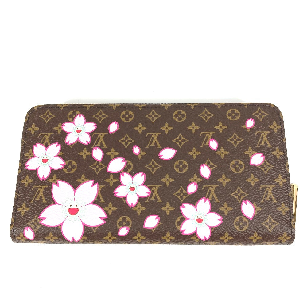 LOUIS VUITTON Long Wallet Purse M13433 Monogram canvas Brown Takashi Murakami monogram LV ï¿½~ TM Zippy Wallet Women