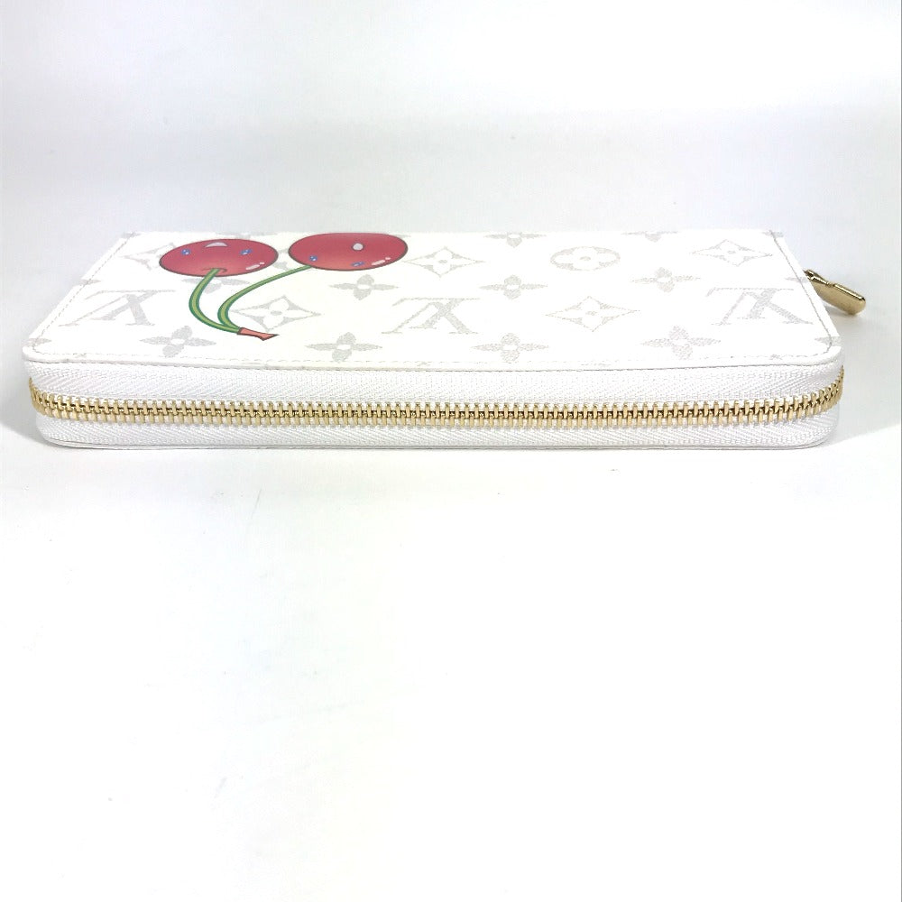 LOUIS VUITTON Long Wallet Purse M14240 Monogram canvas white Takashi Murakami collaboration monogram LV ï¿½~ TM Zippy Wallet unisex(Unisex)