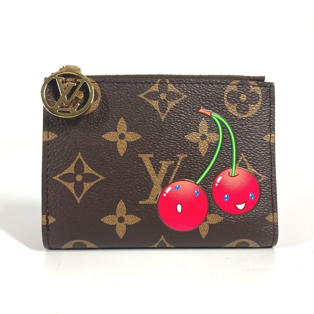 LOUIS VUITTON Folded wallet M13420 Monogram canvas Brown Takashi Murakami collaboration monogram LV Ã TM Portefeuille Lisa