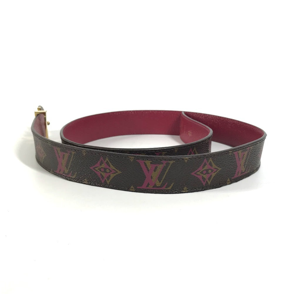 LOUIS VUITTON belt M9704V Monogram canvas Brown Monogram Saintur Women 85