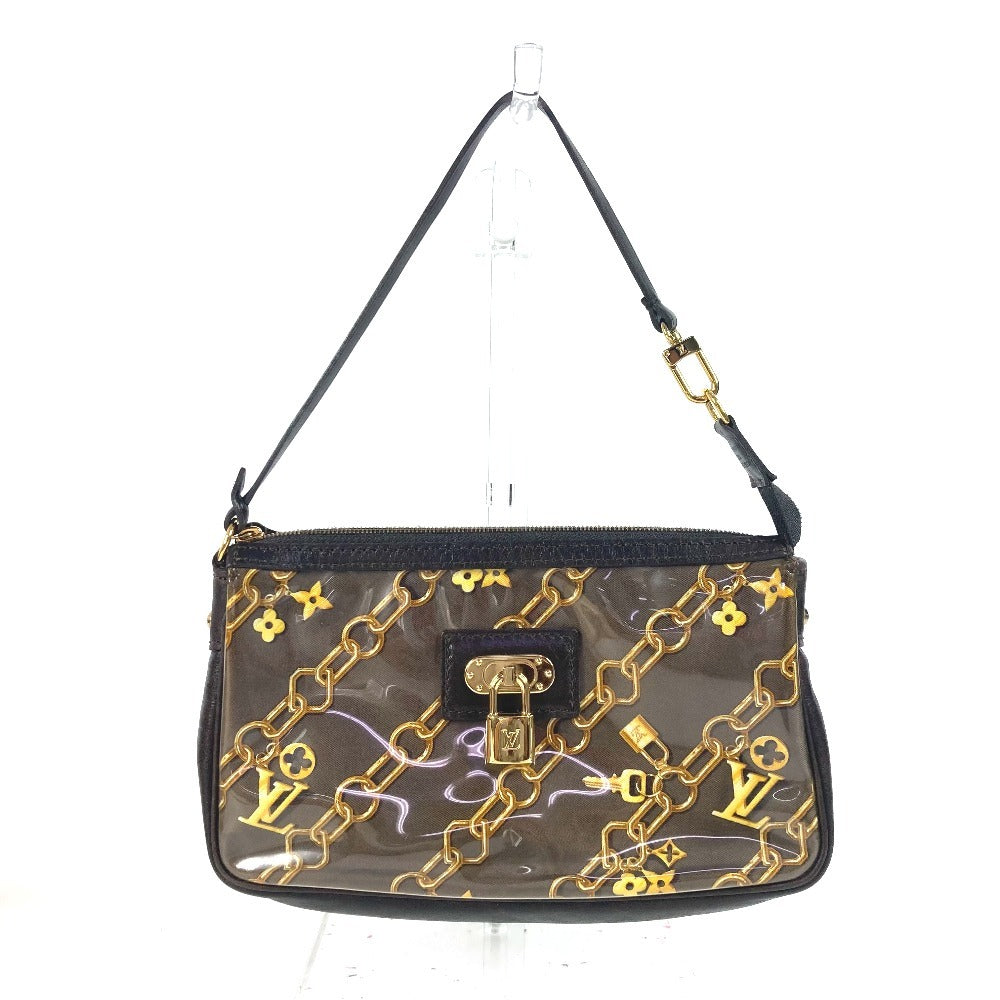 LOUIS VUITTON Shoulder Bag M95162 Plastics, Leather Brown Monogram charm Pochette Accessoires Women