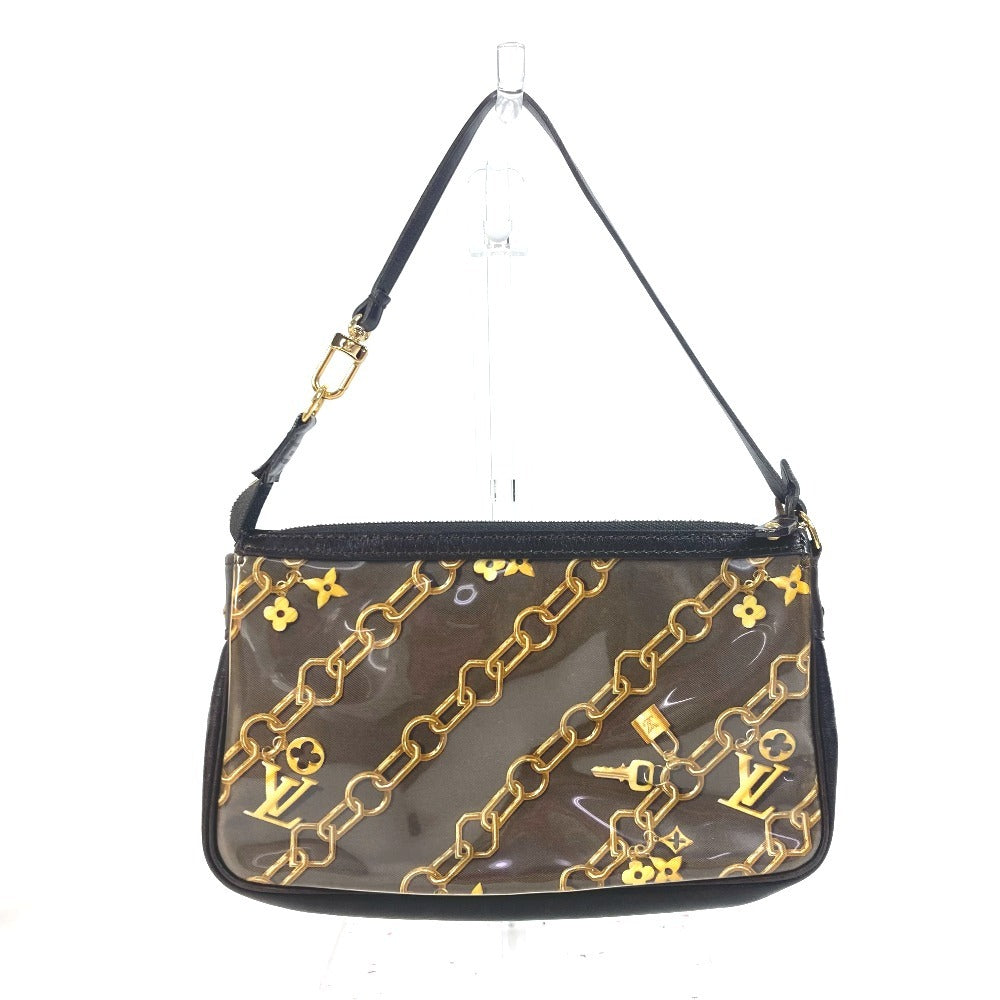 LOUIS VUITTON Shoulder Bag M95162 Plastics, Leather Brown Monogram charm Pochette Accessoires Women