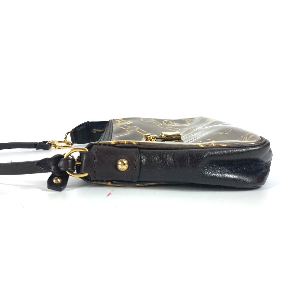LOUIS VUITTON Shoulder Bag M95162 Plastics, Leather Brown Monogram charm Pochette Accessoires Women