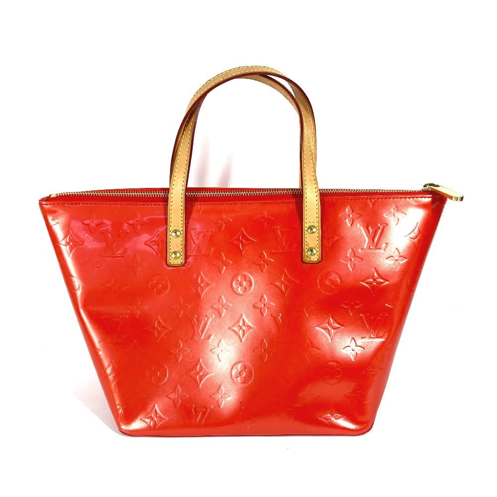 LOUIS VUITTON Tote Bag M93670 Monogram Vernis Orange Monogram Vernis Bellevue PM