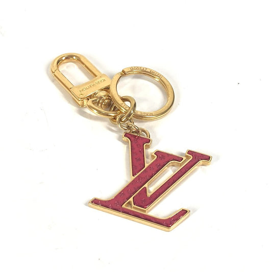 LOUIS VUITTON key ring M00547 metal Red LV logo Porto ClÃ© LV Nanogram