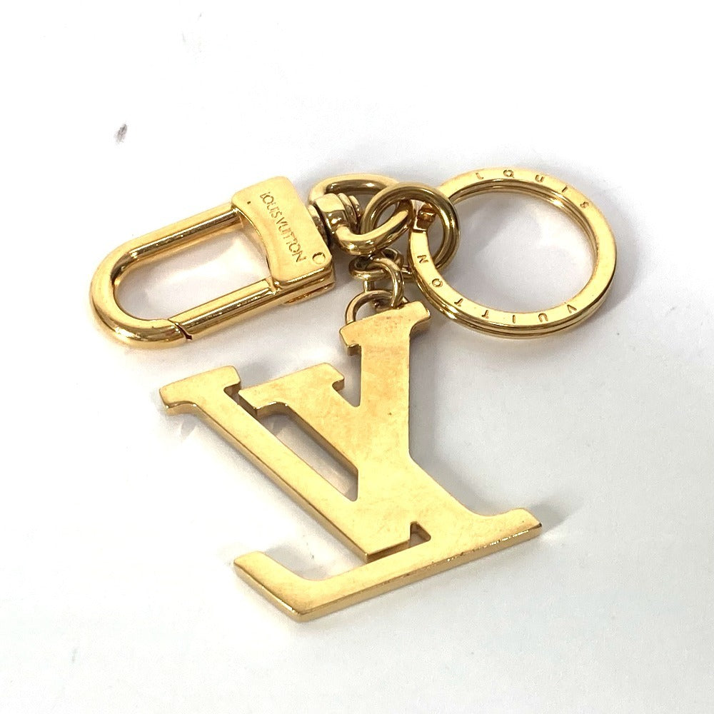 LOUIS VUITTON key ring M00547 metal Red LV logo Porto ClÃ© LV Nanogram