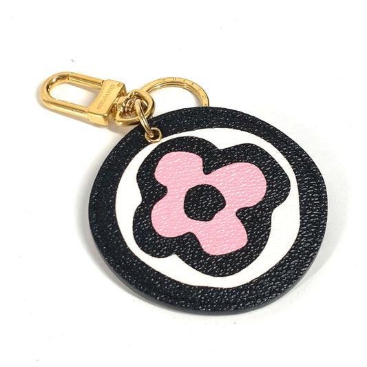 LOUIS VUITTON key ring MP3070 leather beige Porto Cle Illustre Wild at Heart