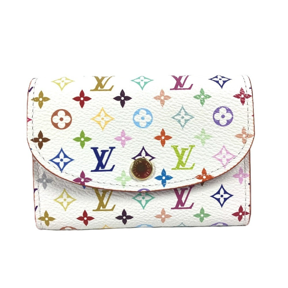 LOUIS VUITTON Folded wallet M13399 Monogram multicolor canvas white Monogram multicolor LV Ã TM Porto Mone Rosalie