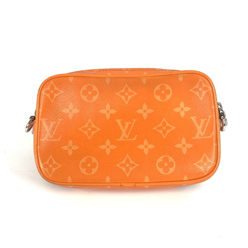 LOUIS VUITTON Shoulder Bag M31073 Monogram canvas, Taiga leather Orange Taigalama Alpha Wearable Wallet NV