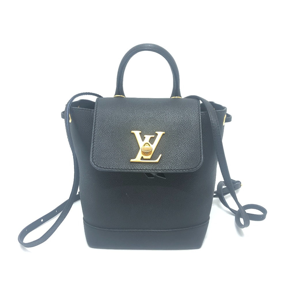 LOUIS VUITTON Backpack M54573 leather black rock Me