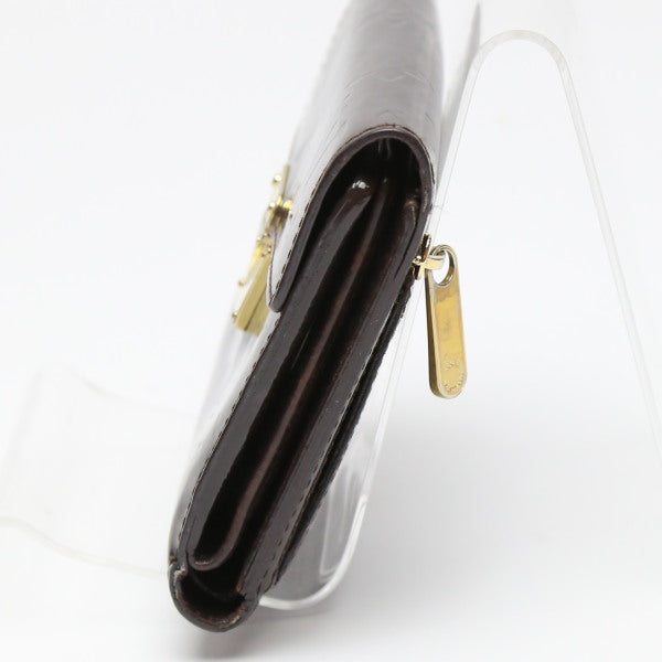 LOUIS VUITTON Tri-fold wallet M93520 Monogram Vernis Amarrant Portefeuille and Koala Vernis with coin pocket Women