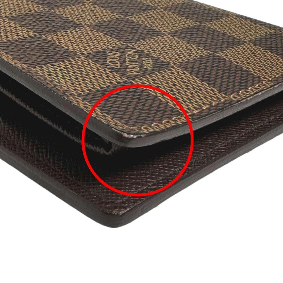 LOUIS VUITTON Bifold Wallet N61675 Damier canvas Brown Bi-fold wallet with card pocket Damier Portefeuille Marco mens(Unisex)