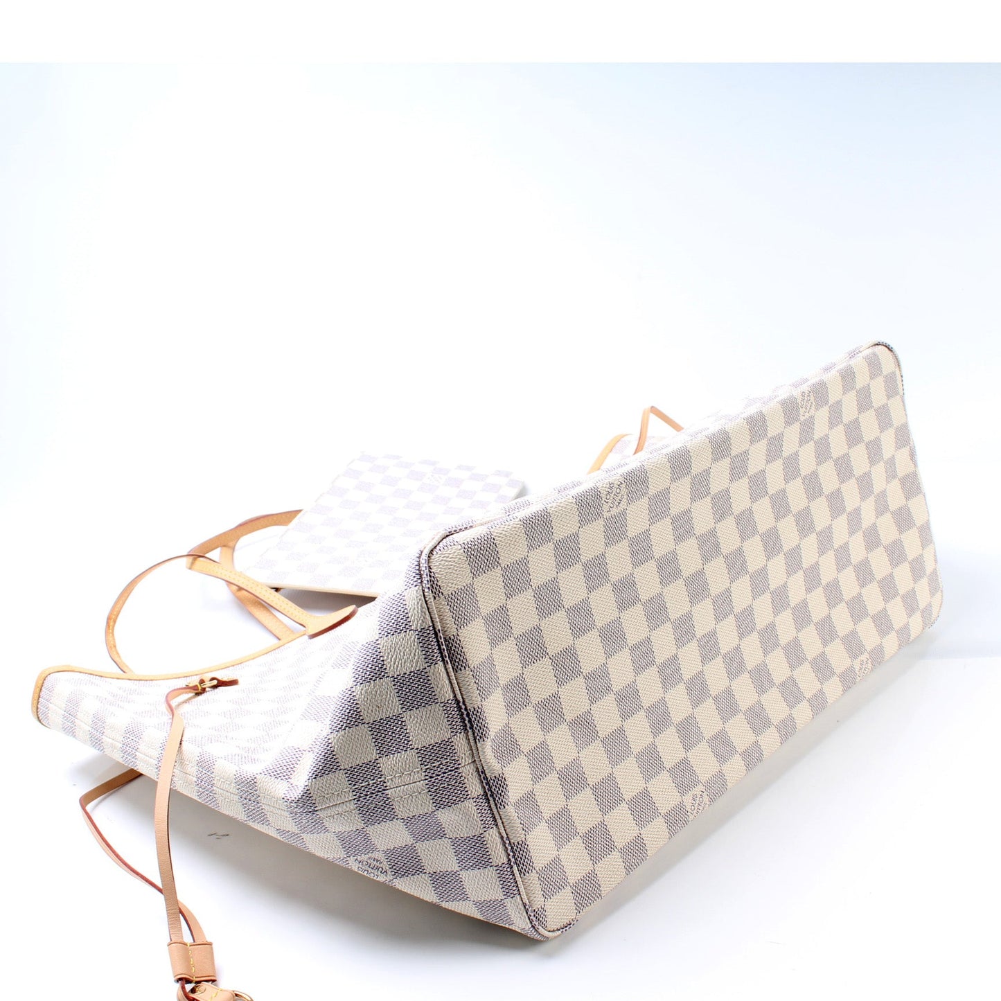 Louis Vuitton Neverfull W/Wallet GM Damier Azur