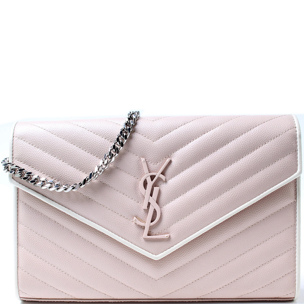 Saint Laurent Grain De Poudre Chain Wallet Bag