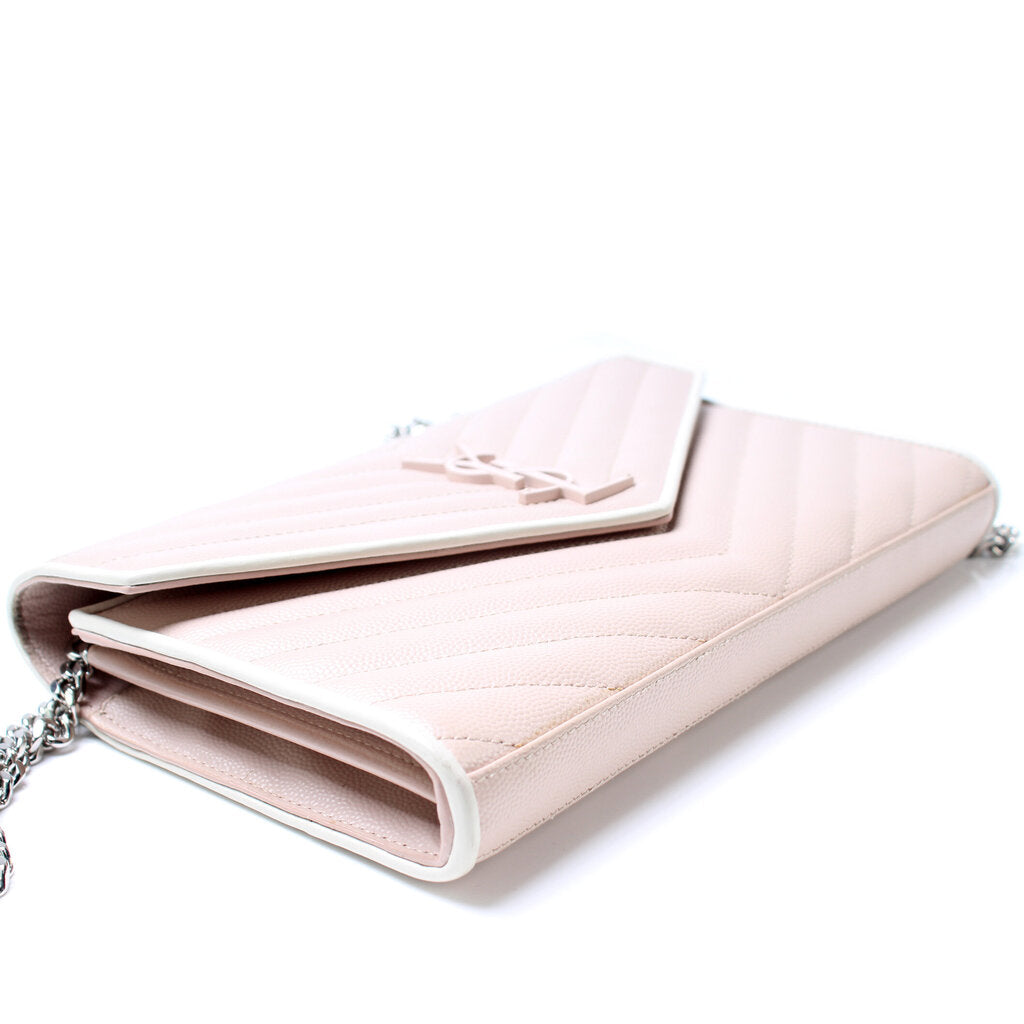 Saint Laurent Grain De Poudre Chain Wallet Bag