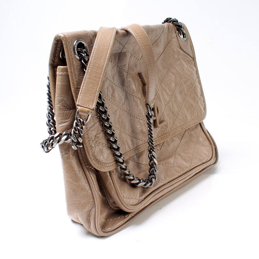 Saint Laurent Niki Medium Crinkle Leather Bag