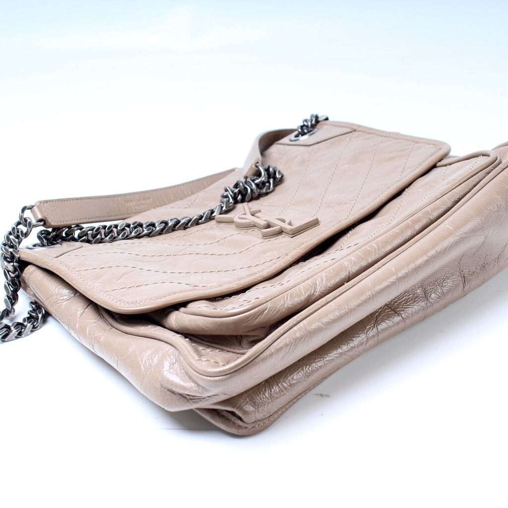 Saint Laurent Niki Medium Crinkle Leather Bag
