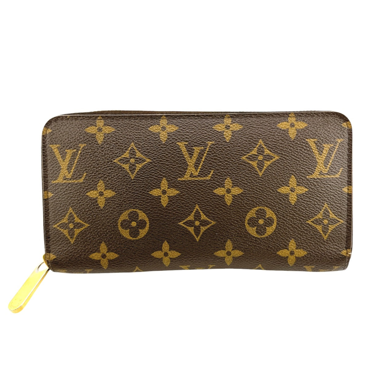 LOUIS VUITTON Long Wallet Purse M41895 Monogram canvas Brown x fuchsia Zip Around Monogram Zippy wallet Women