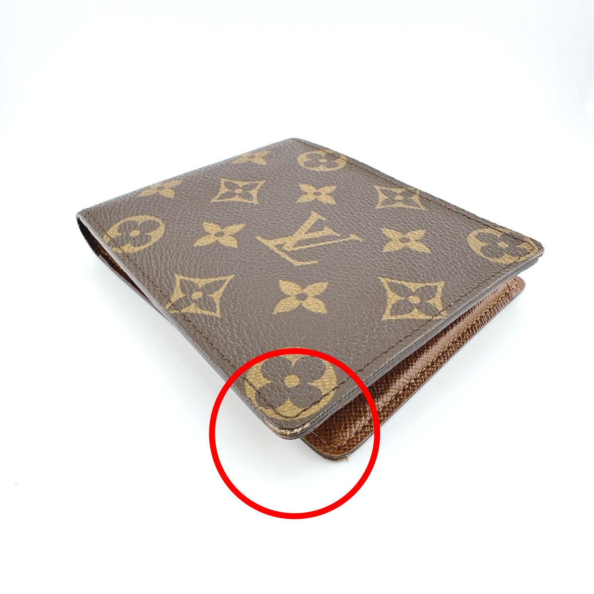 LOUIS VUITTON Bifold Wallet M60026 Monogram canvas Brown Bifold Wallet Monogram Portefeuille Florin unisex(Unisex)