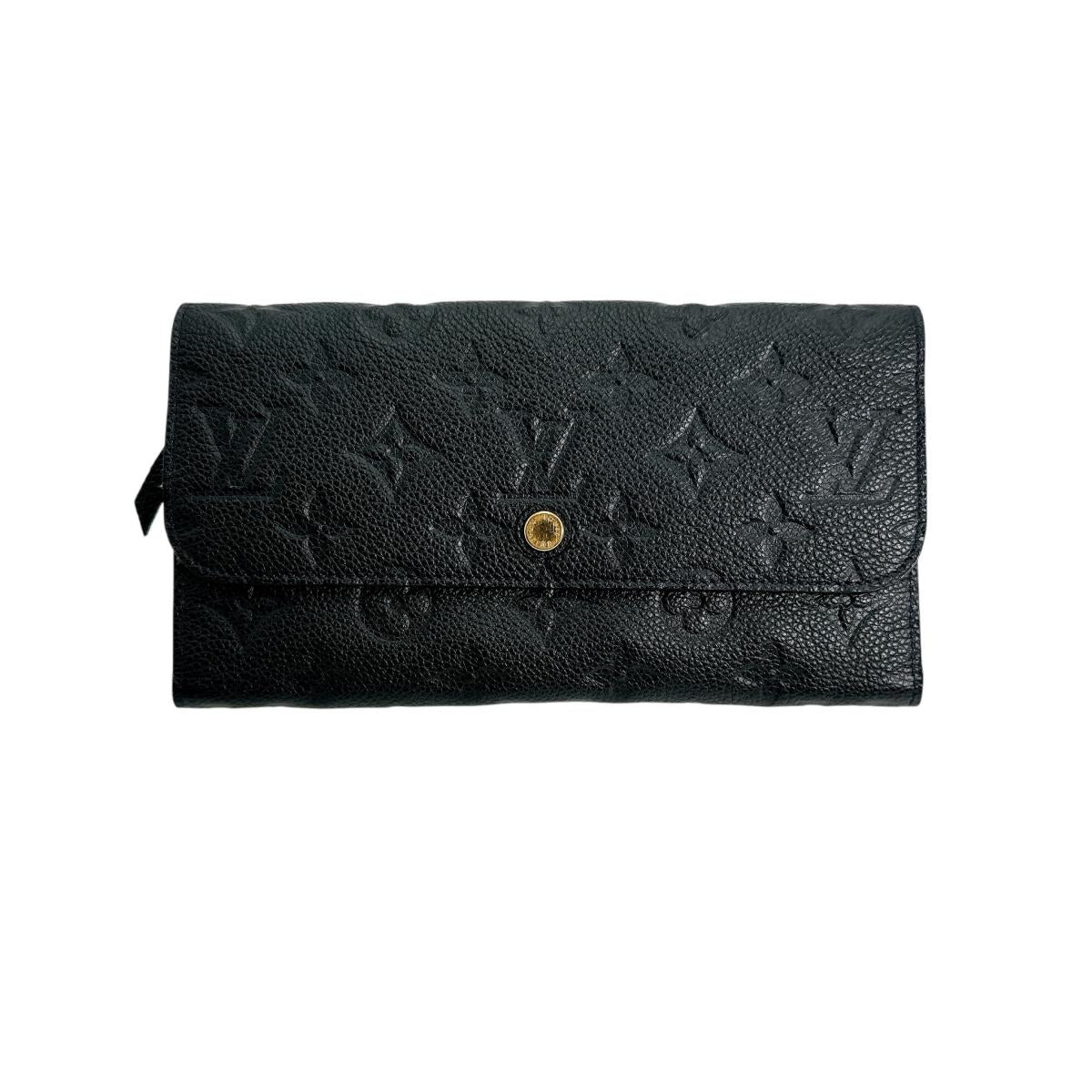 LOUIS VUITTON Long Wallet Purse M60258 Monogram Ann Platt Navy Tri-fold long wallet Monogram anplant leather Portefeuille Villetuoz Women