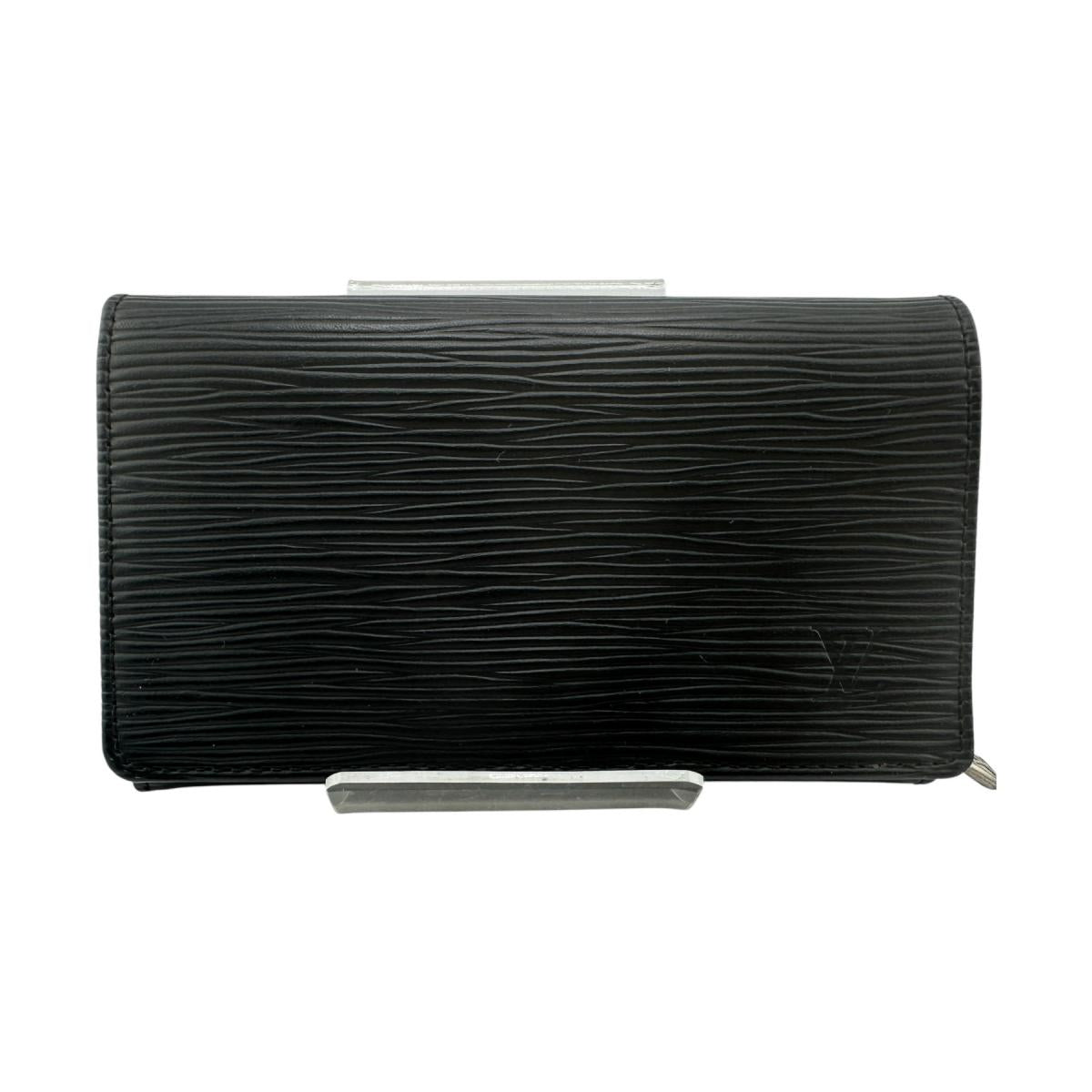 LOUIS VUITTON Bifold Wallet M63972 Epi Leather black Epi Portefeuille Tresor