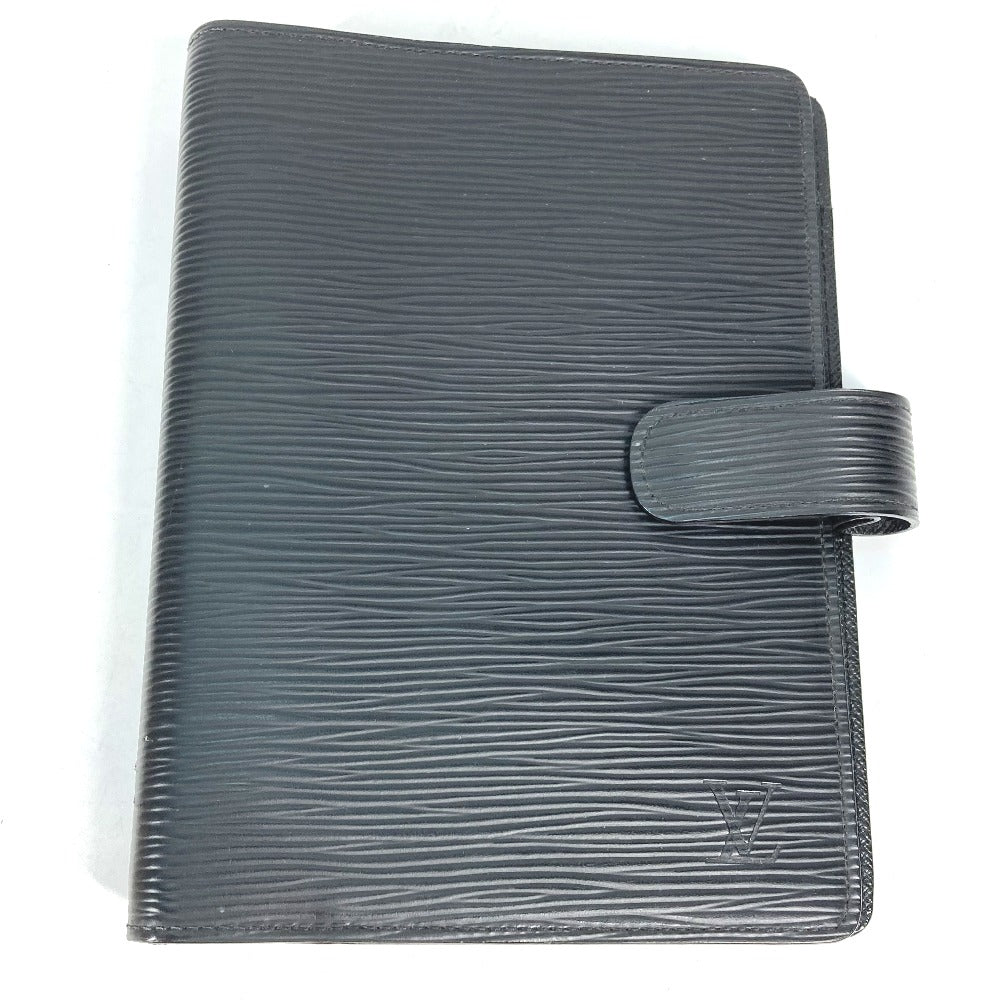 LOUIS VUITTON Notebook cover R20042 Epi Leather black Epi Agenda MM mens