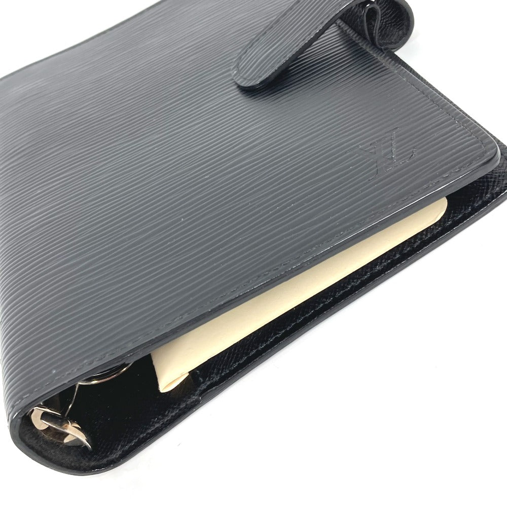 LOUIS VUITTON Notebook cover R20042 Epi Leather black Epi Agenda MM mens