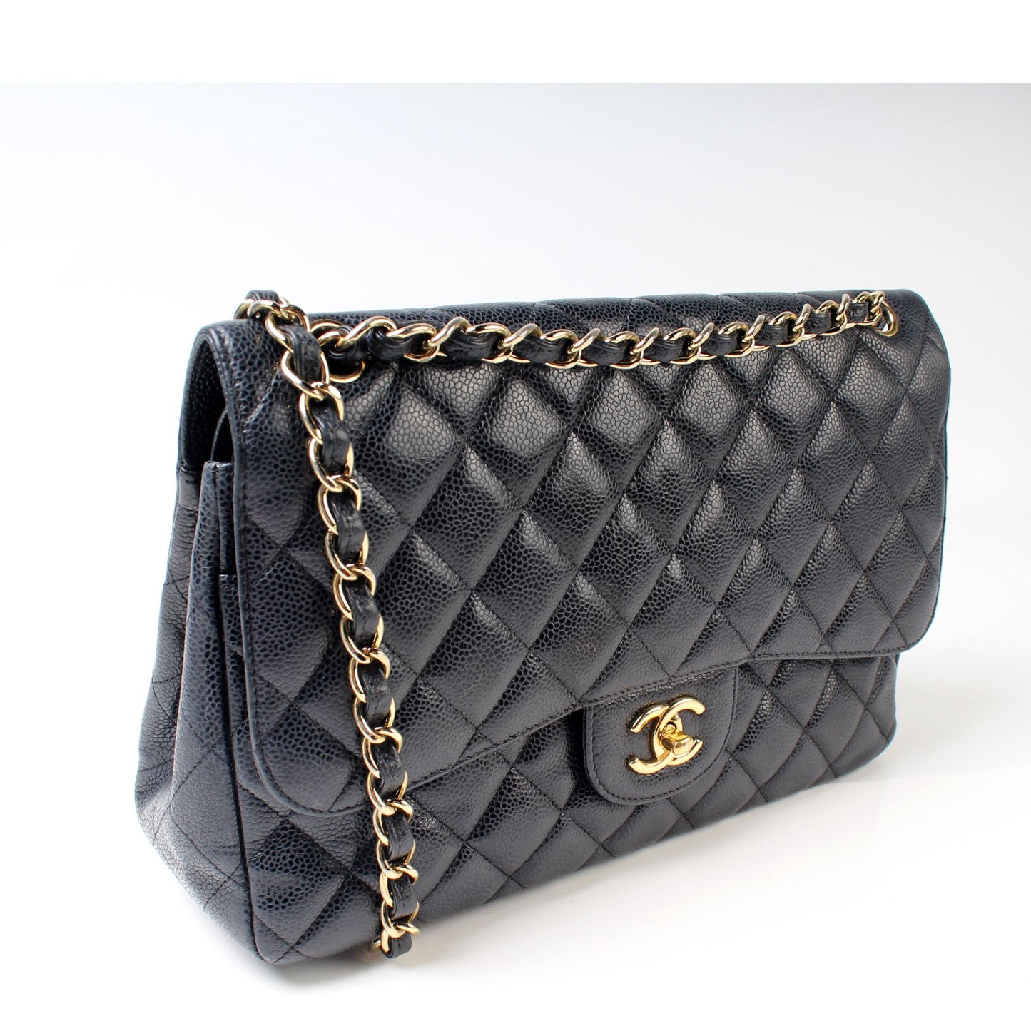 Chanel Classic Flap Jumbo Caviar 16M Bag