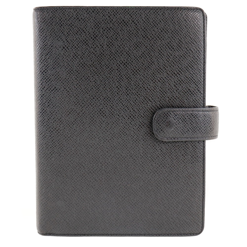 LOUIS VUITTON Notebook cover R20222 Taiga black Agenda MM mens
