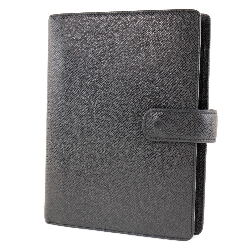 LOUIS VUITTON Notebook cover R20222 Taiga black Agenda MM mens