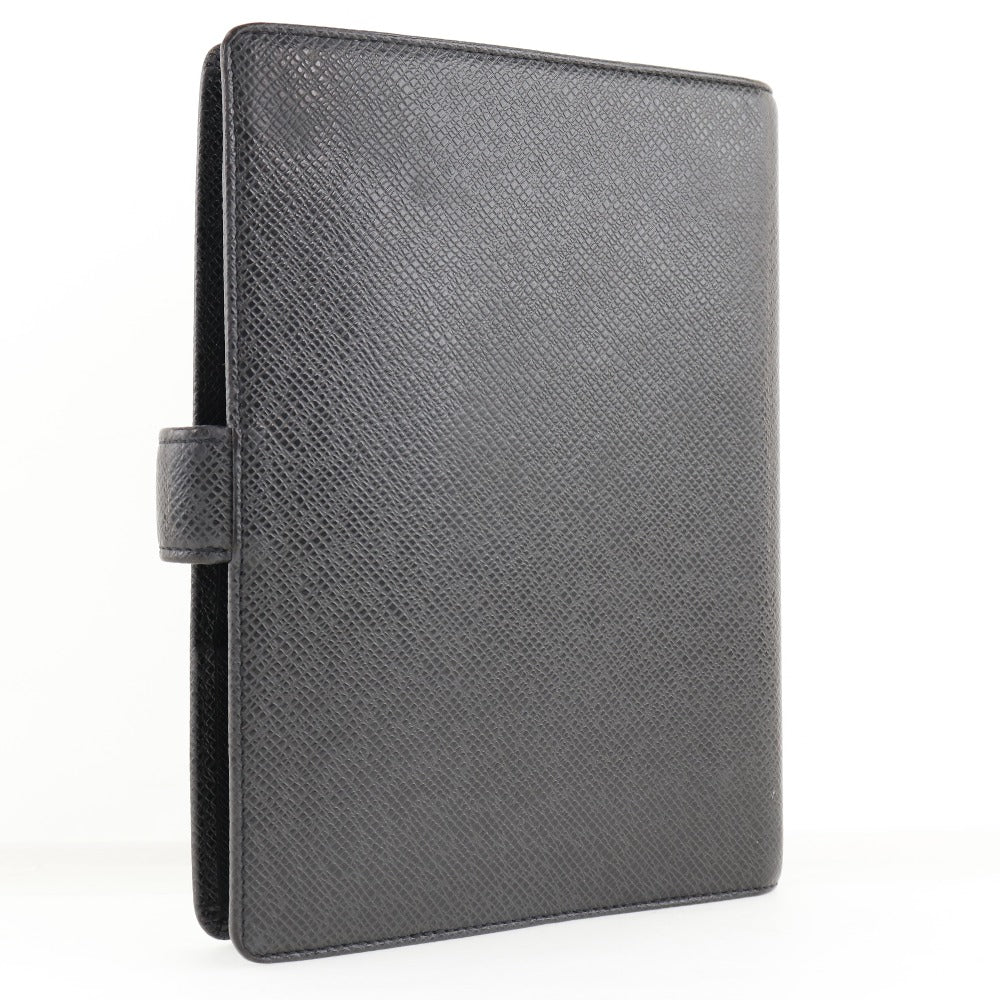 LOUIS VUITTON Notebook cover R20222 Taiga black Agenda MM mens