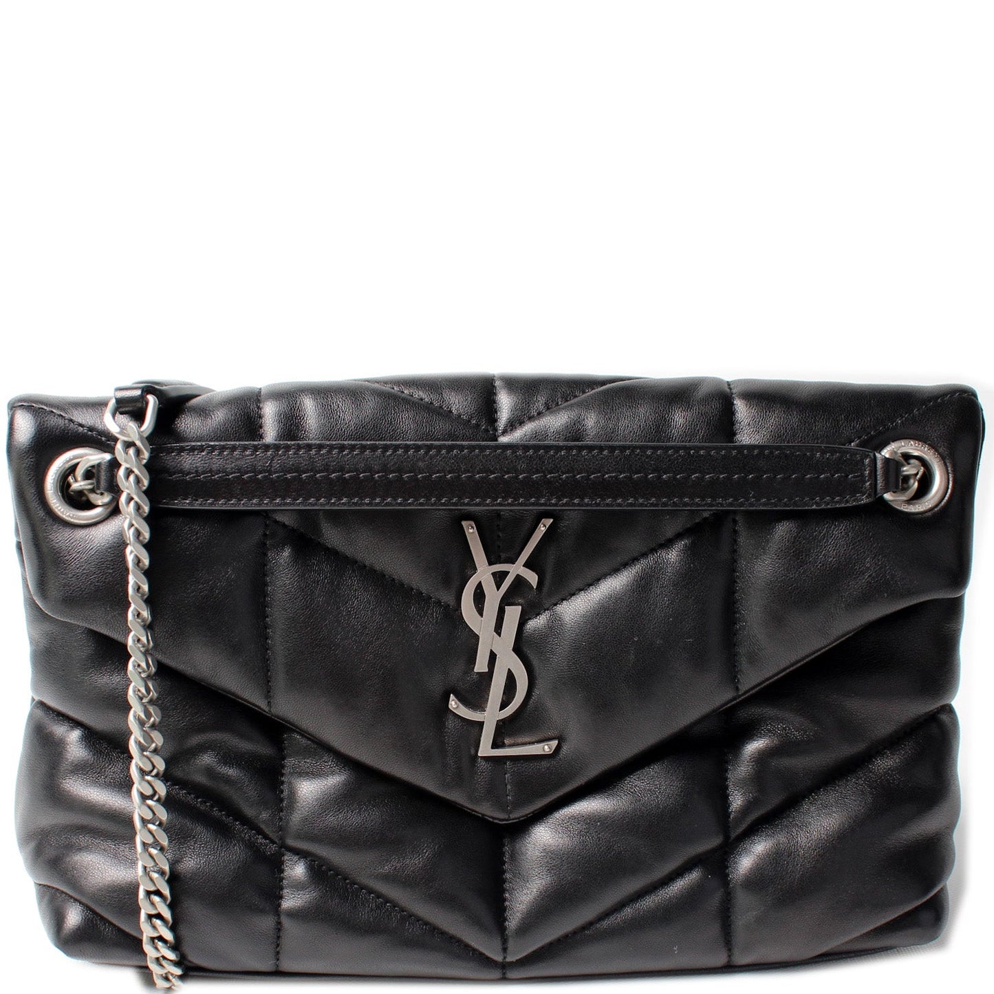 Saint Laurent Puffer Quilted Small Lambskin 577476 Bag