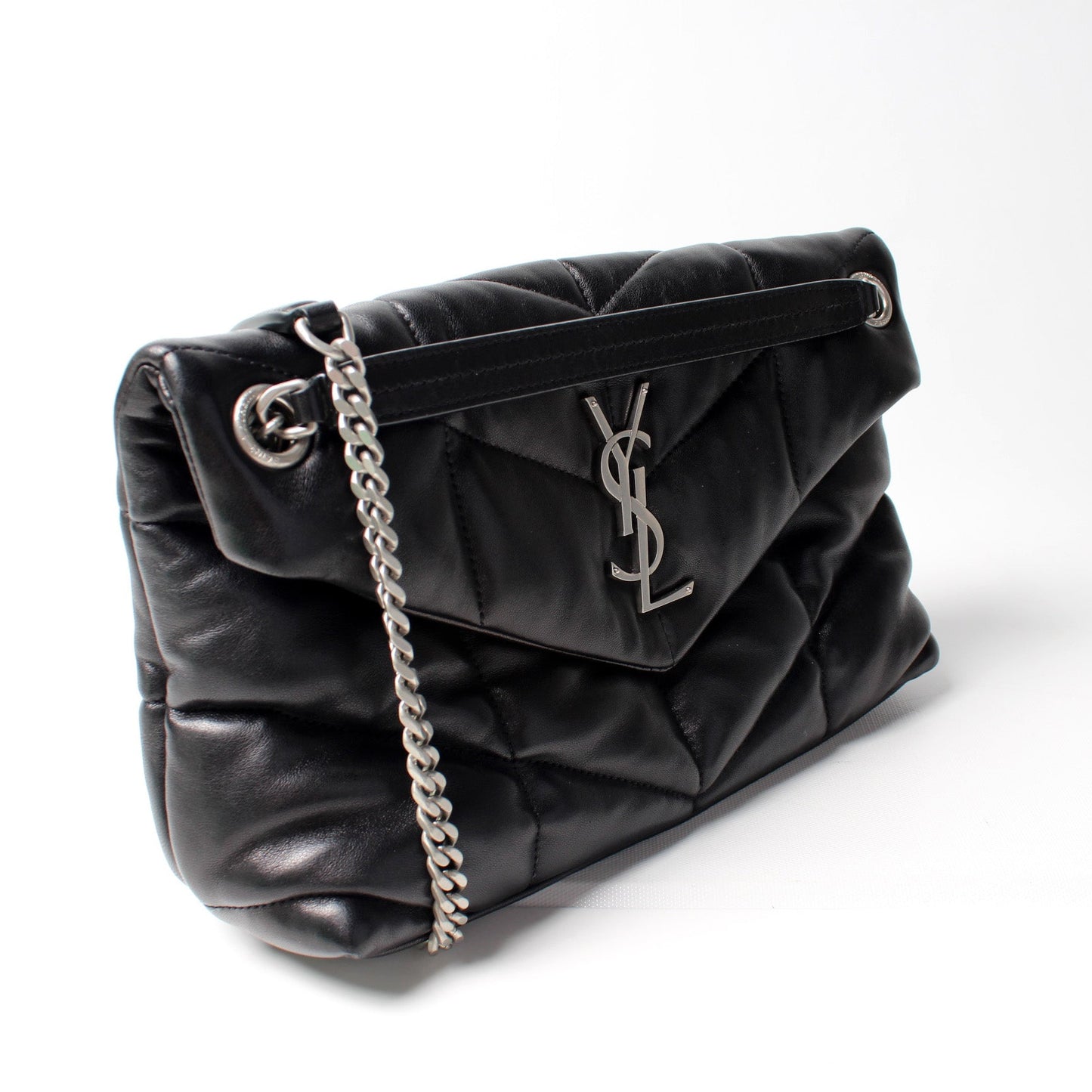 Saint Laurent Puffer Quilted Small Lambskin 577476 Bag