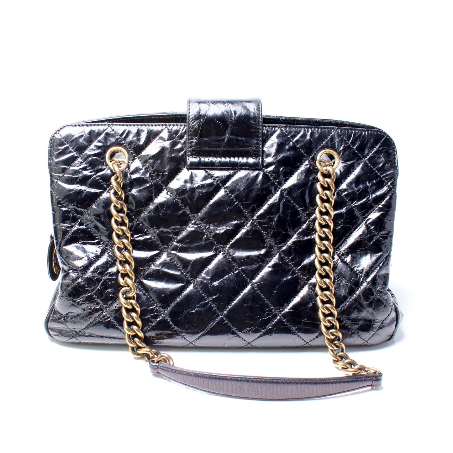 Chanel Mademoiselle Zip Shopping Glazed 15M Bag