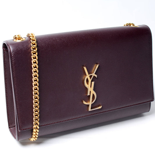 Saint Laurent Kate Satchel Grain Medium 364021 Bag