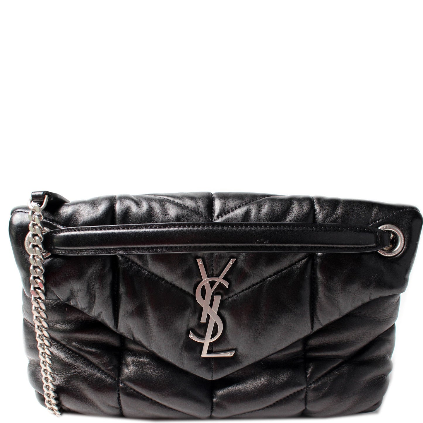 Saint Laurent Puffer Quilted Small Lambskin 577476 Bag