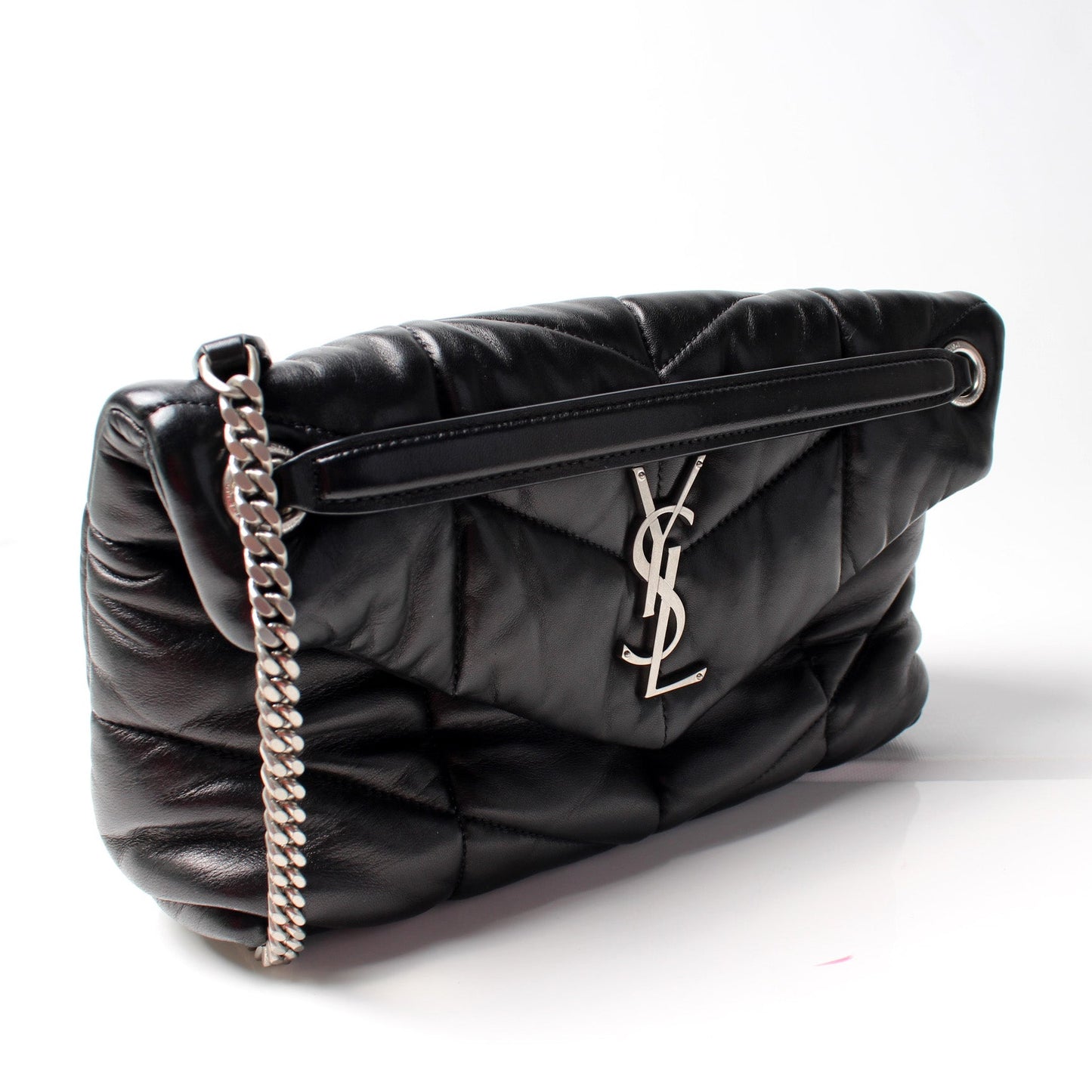 Saint Laurent Puffer Quilted Small Lambskin 577476 Bag