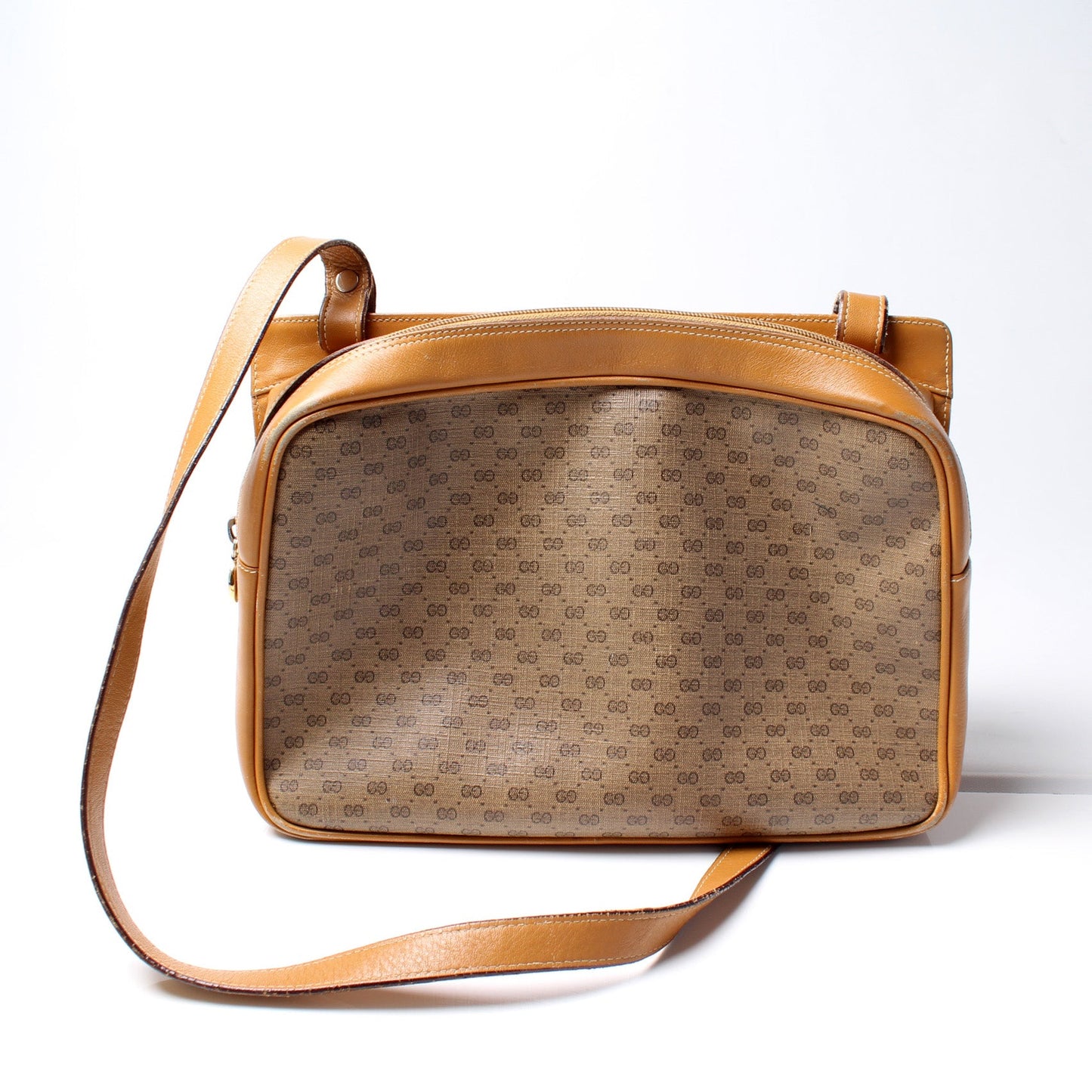 Gucci Vintage Micro GG Canvas Shoulder Bag