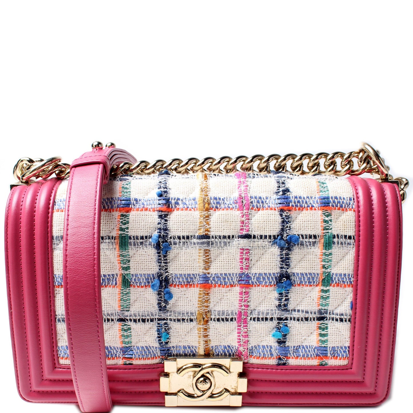 Chanel Boy Flap Medium Tweed Bag