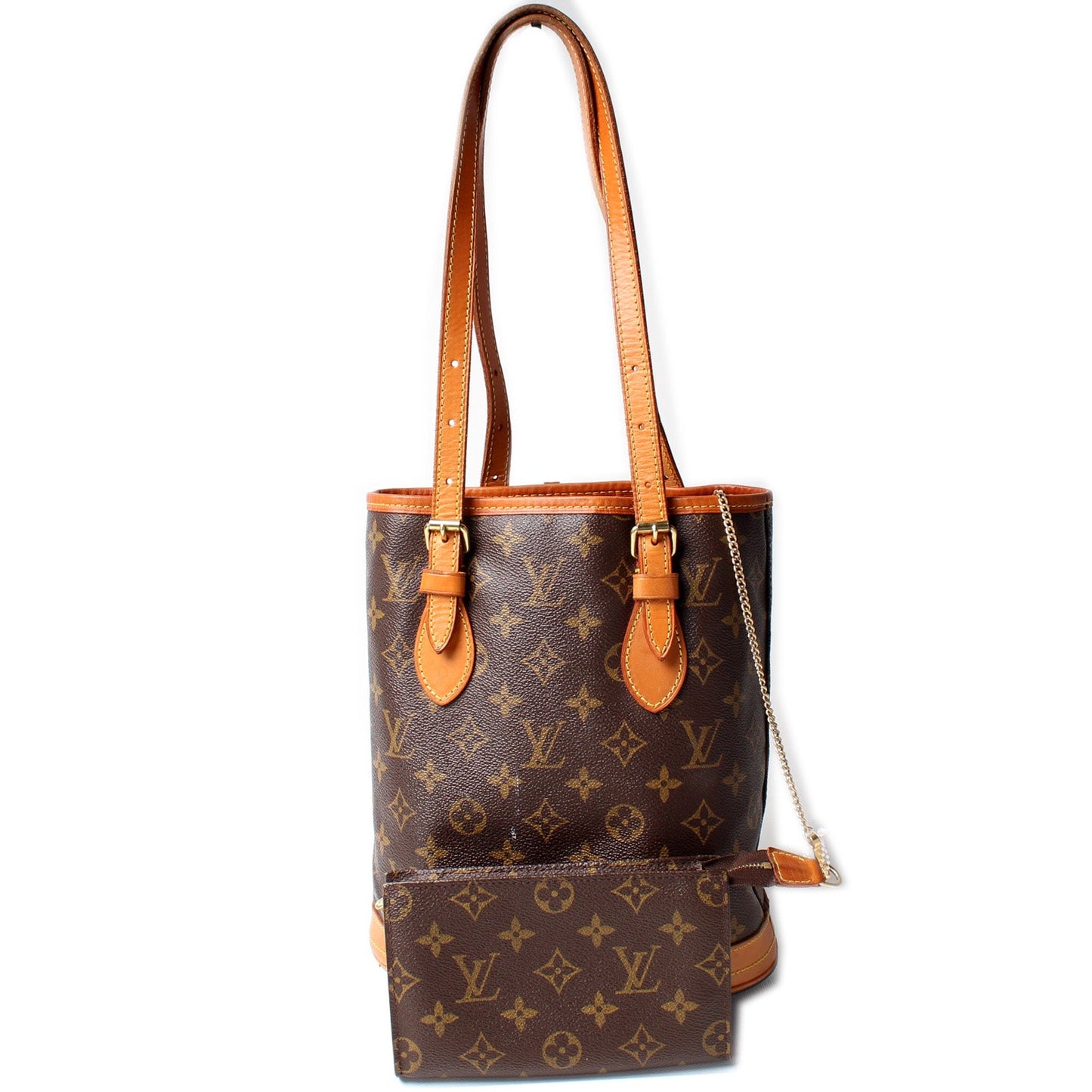 Louis Vuitton Petit Bucket W/ Pouch Monogram