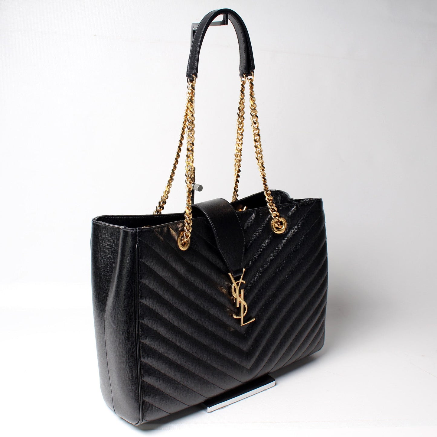 Saint Laurent Grain De Poudre Shopping Tote Bag
