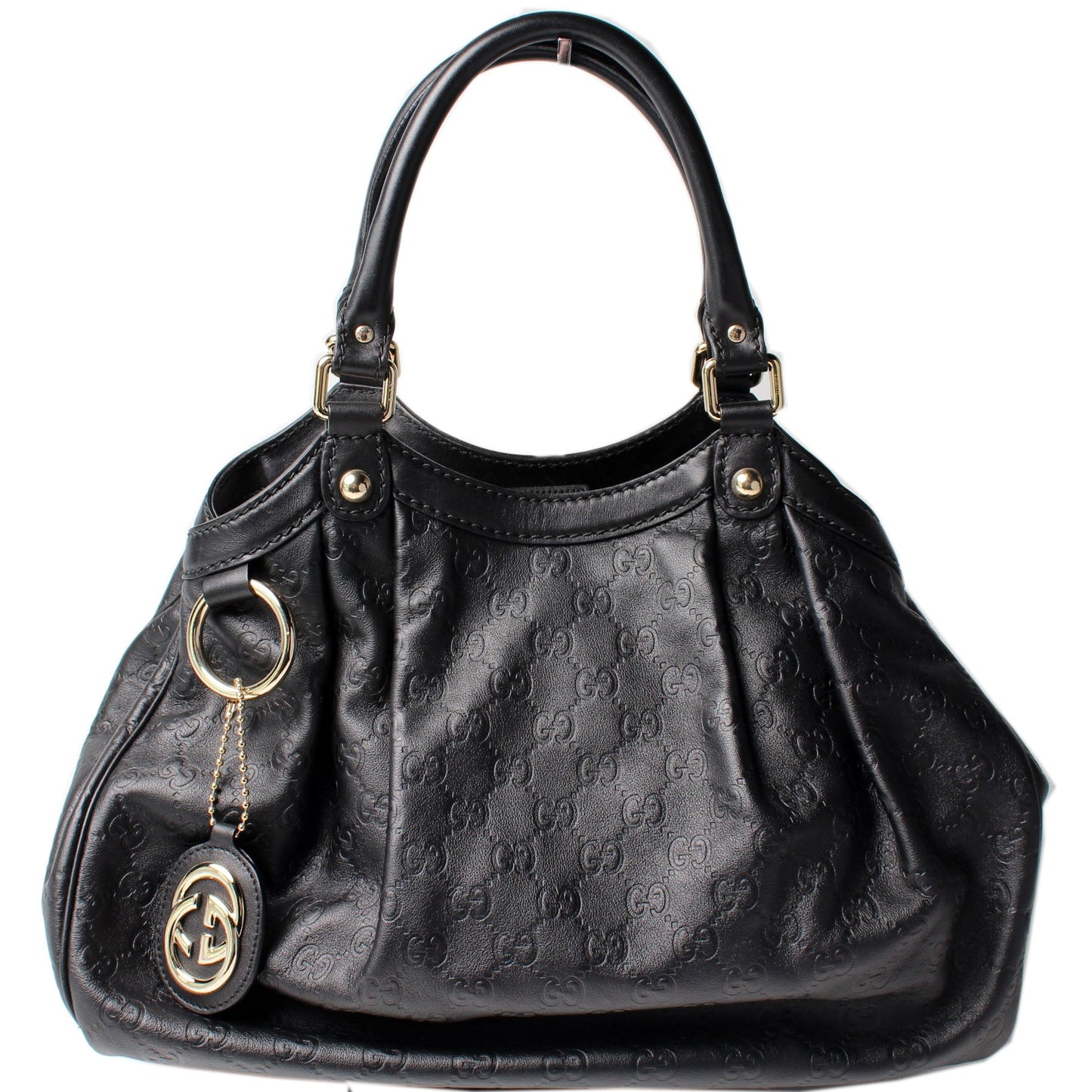 Gucci 211944 Sukey GG Leather Medium Bag