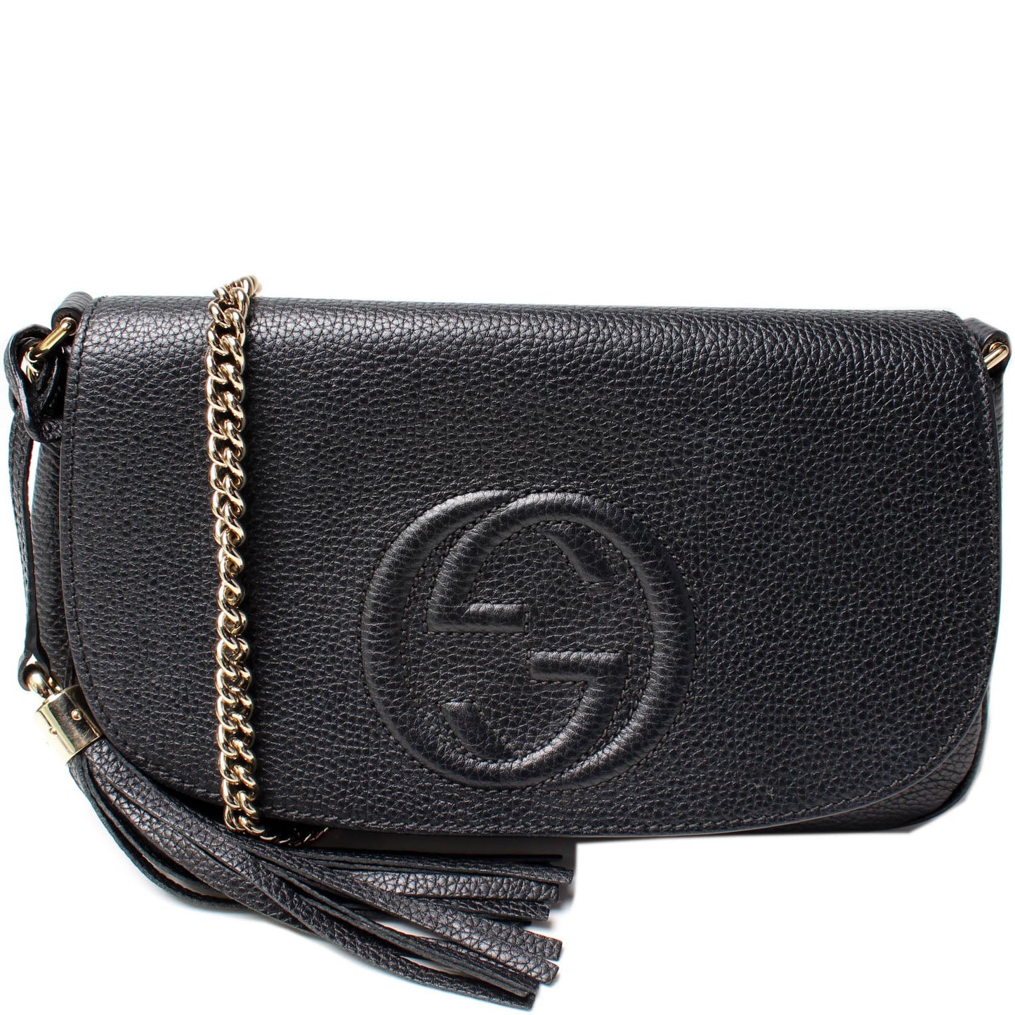Gucci 536224 Soho Chain Tassel Flap Bag