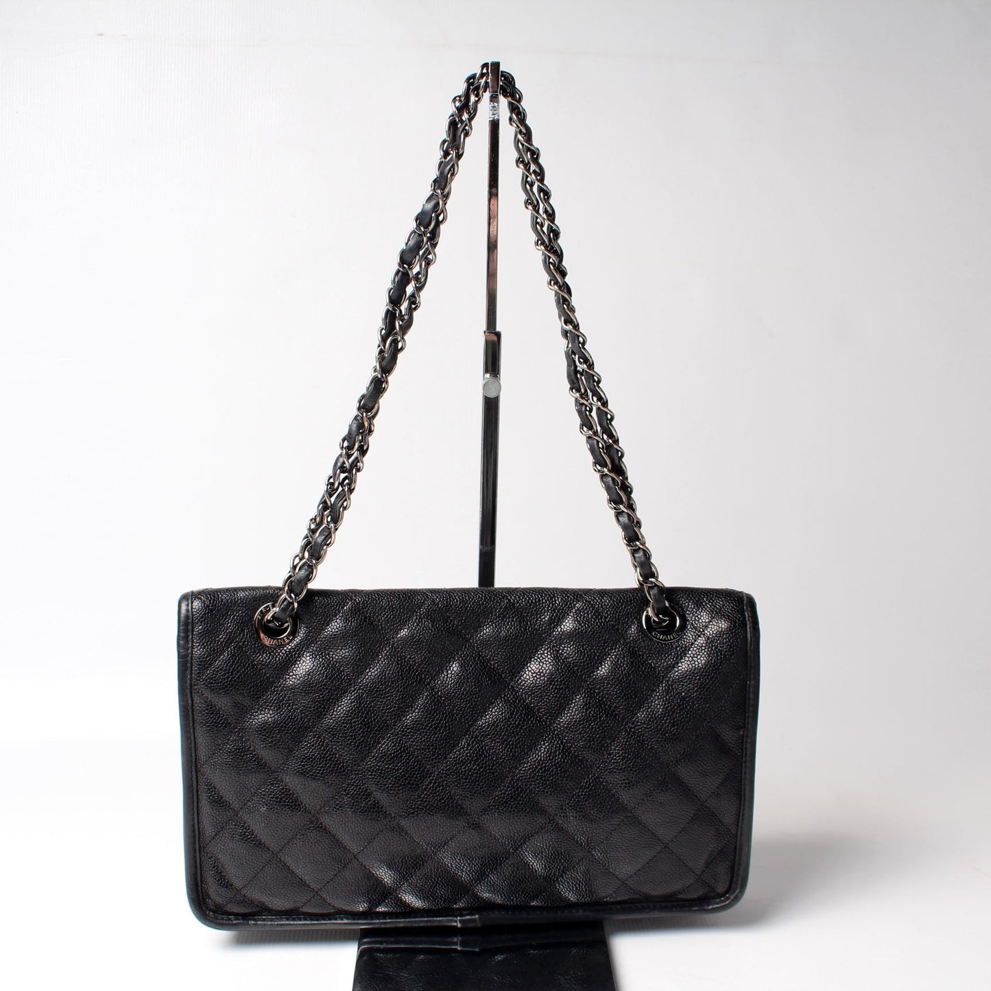 Chanel French Riviera Flap Medium Caviar Bag