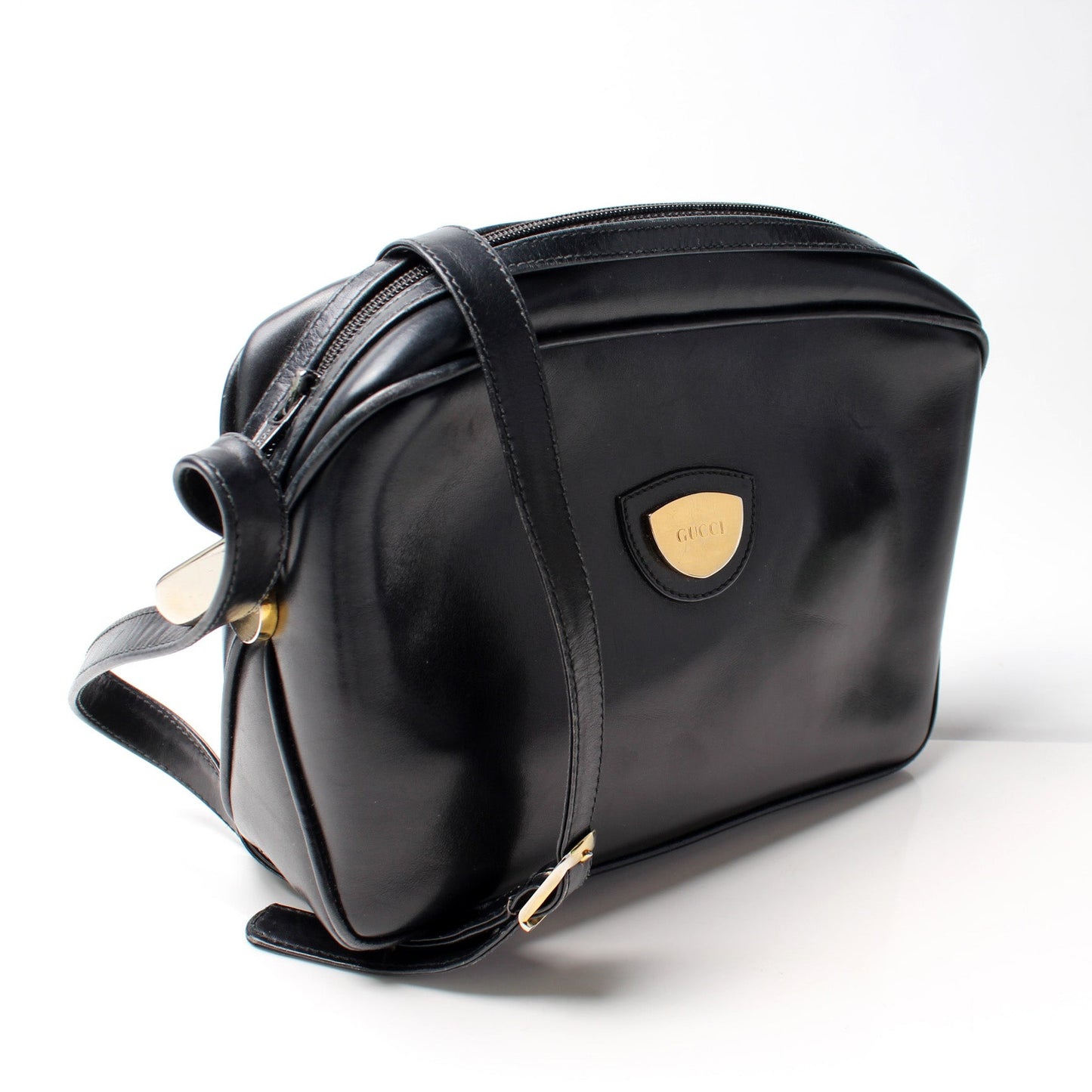 Gucci Vintage Leather Camera Bag
